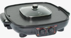 ເຕົາຊີ້ນດາດ BBQ + ໝໍ້ຊີ້ນຈຸ່ມ  SMART HOME  SM-EG1802