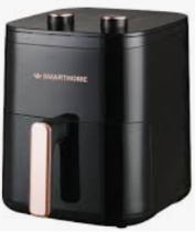 ໝໍ້ທອດໄຮ້ນ້ຳມັນ SMART HOME MV-1406  5.5L,1400W ສີດຳ(1ແກັດ=2 ຕົວ)