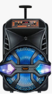 ລຳໂພງ BLUETOOTH D-POWER K80W+Wirel (Black Kelar+Black)