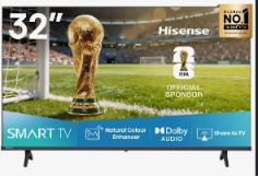 ໂທລະທັດ HISENSE 32ນີ້ວ 2K SMART TV 32A4Q